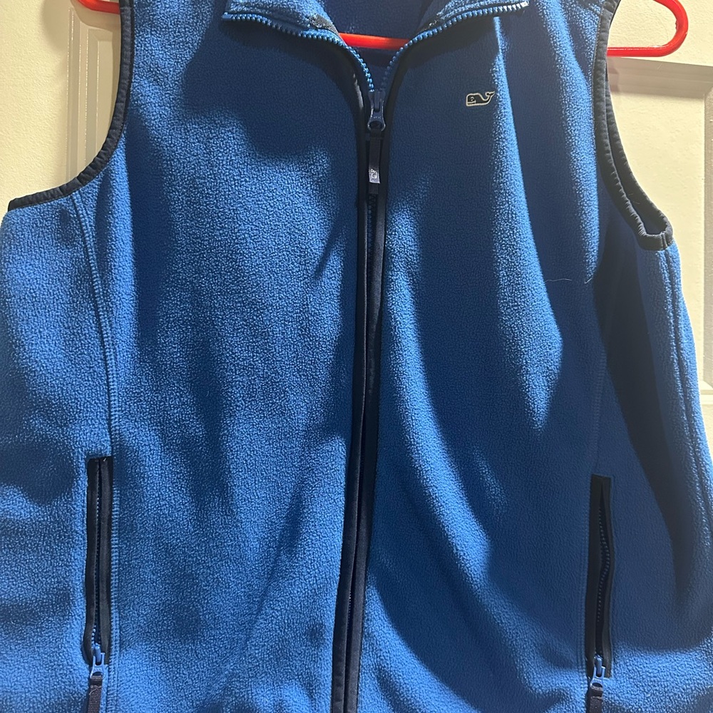 Vineyard Vines Blue Fleece Vest
